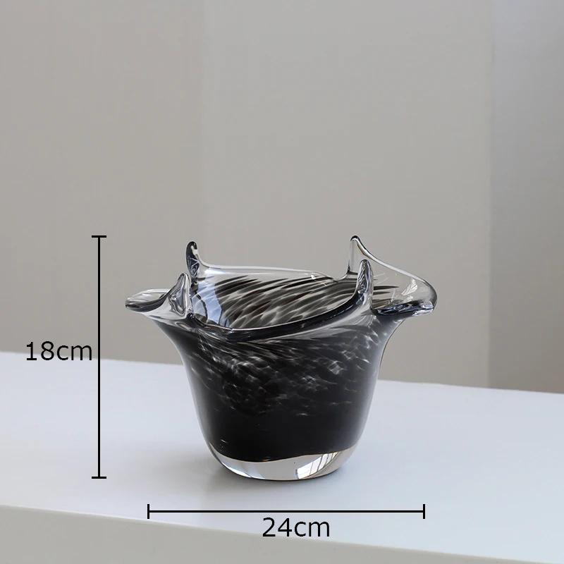 

Flower Edge Glass Vase Transparent Hydroponics Vases Table Decoration Floral Decorative Flowers Arrangement Modern Home Decor