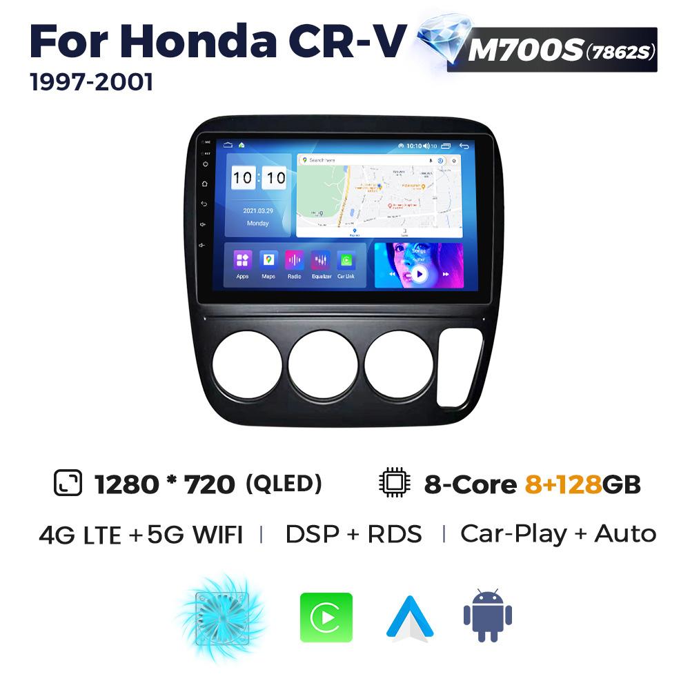 Navifly Car Radio Stereo Wireless Carplay Intelligent Systems Android Auto For Honda CRV CR-V 1997-2001 Multimedia Video Player