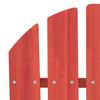 Adirondack Garden Chair Solid Pine Wood Red
