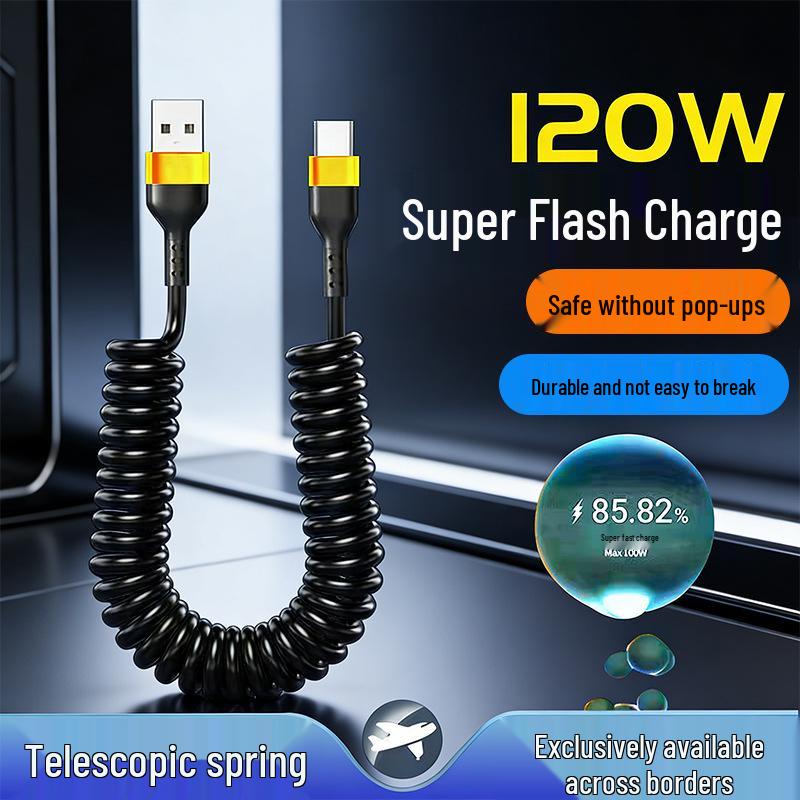 120W Super Fast Charging Type-C Cable for Huawei, Honor, Oppo - 6A