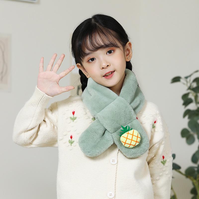 Children's Plush Warm Scarf - Boys & Girls Winter Neck Gaiter, Trendy Christmas Gift for Kindergarteners