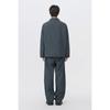Customellow Grey Loose Fit Tucked Creased Pants Cwpam26431gyx