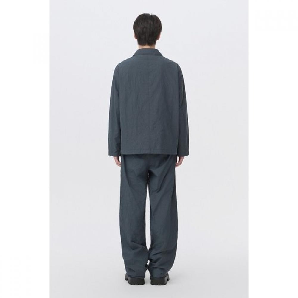 Customellow Grey Loose Fit Tucked Creased Pants Cwpam26431gyx