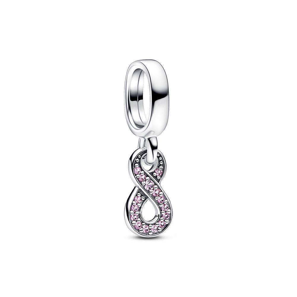 Brand New Infinity Knot Charm Bead Components Copper Metal Bead Components Hearts Secure Safety Chain Compatible With Authentic Original Bracelets