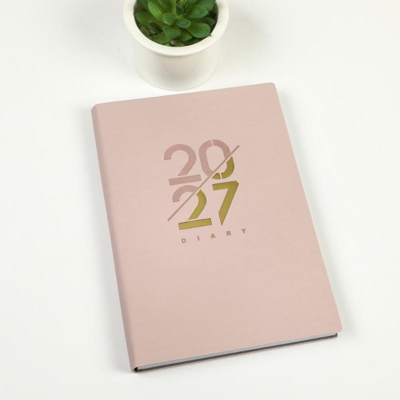 2027 English Work Schedule Planner Notepad Wear-resistant Thick Paper Efficiency Task List Notebook for Business Staff