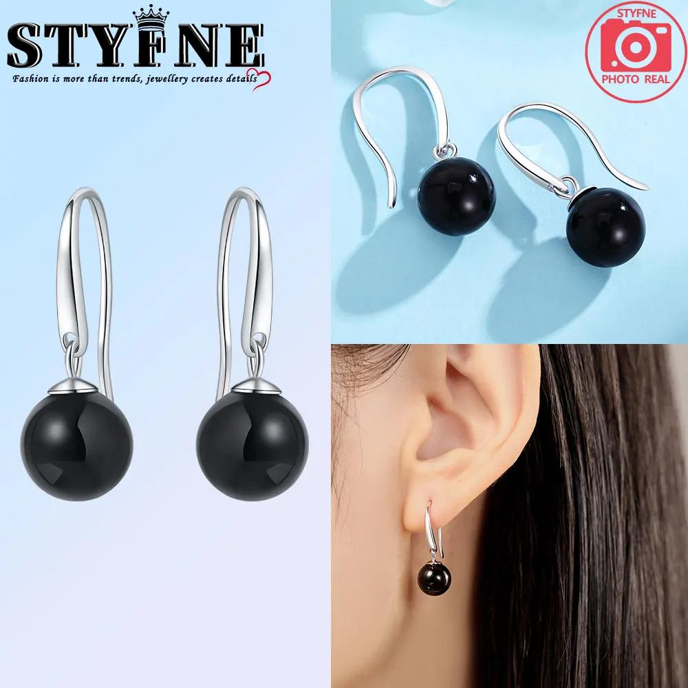 

Медь Черный Ракушка Бусина Полусерьга Простая Невегетарианская Медная Серьга Для Дней Рождений Вечеринок Юбилеев