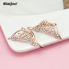 SIMJOO Stylish Wing Stud Butterfly Zircon Earrings
