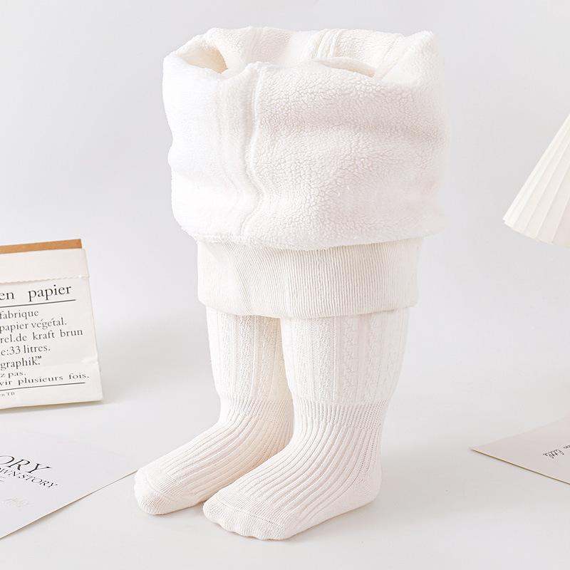 

Детские штаны с мягкой подкладкой, утолщенные детские колготки, осенние и зимние цельные детские нижние носки для девочек 85-95cm