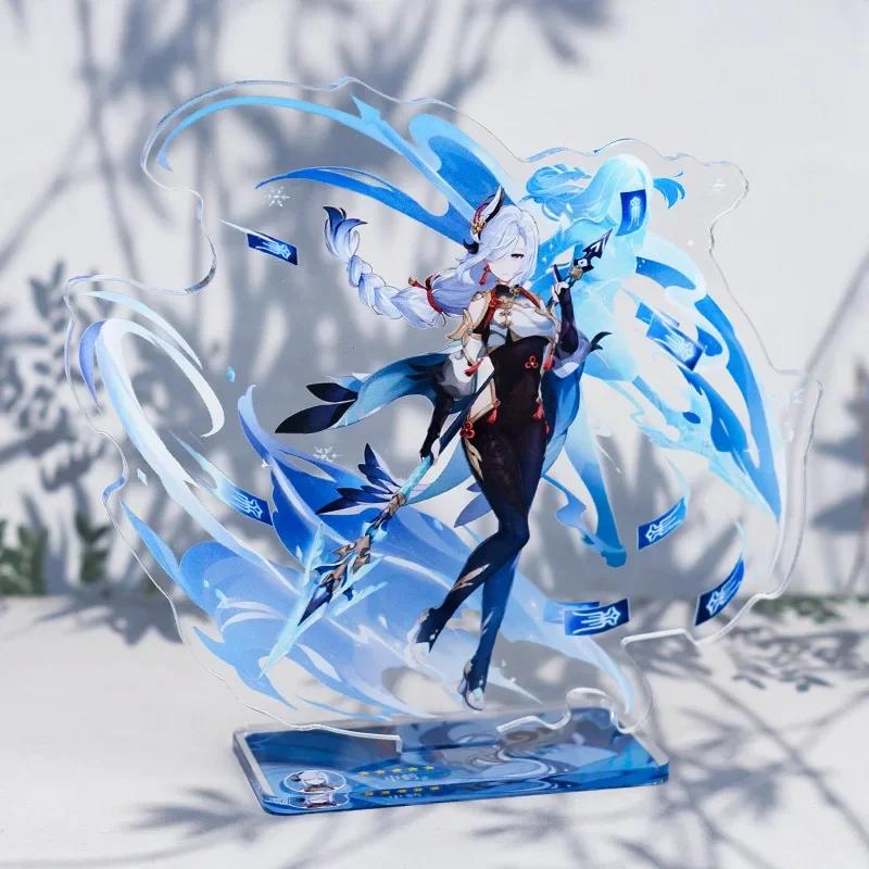 Game Impact New Stand Figure Acrylic Yelan Chevreuse Navia Xiao Cosplay Model Plate Desk Decor Fans Friend Gift