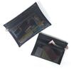 Black Mesh Pouch Slide Gold Zipper