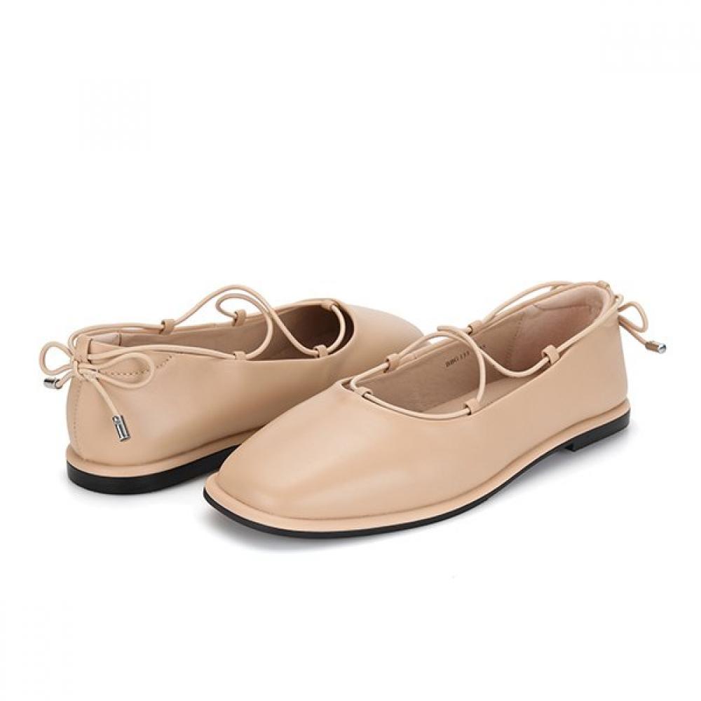 Barbara Leather Ballerina Mary Jane Flat 1cm Bbj133be