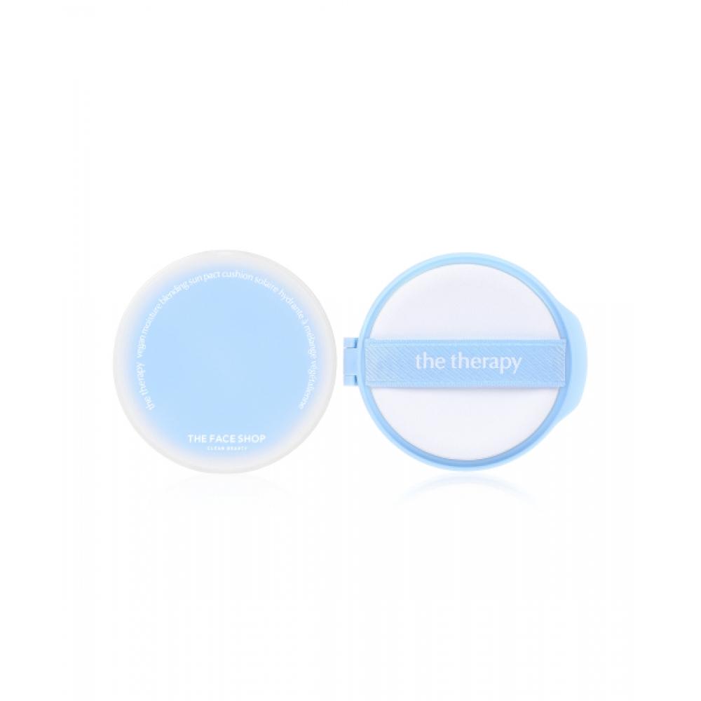 

The Face Shop 1+1 Built In Plan The Therapy Vegan Moisture blendIng Sun Pact FREE