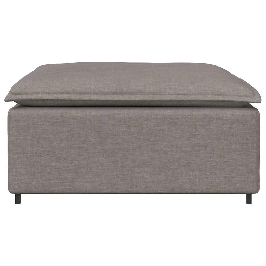 Modular Sofa Footstool Module Taupe 100x100x48 Cm