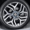 ACROPIX Wheel Rim Hub Center Caps 60mm 5 Clips with Silver Tone Stickers, Black, 4pcs