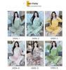 Yellow Sweet Princess Long Pajamas with Chest Pad - Korean Cloud Cotton, Plus Size, Spring/Autumn Style