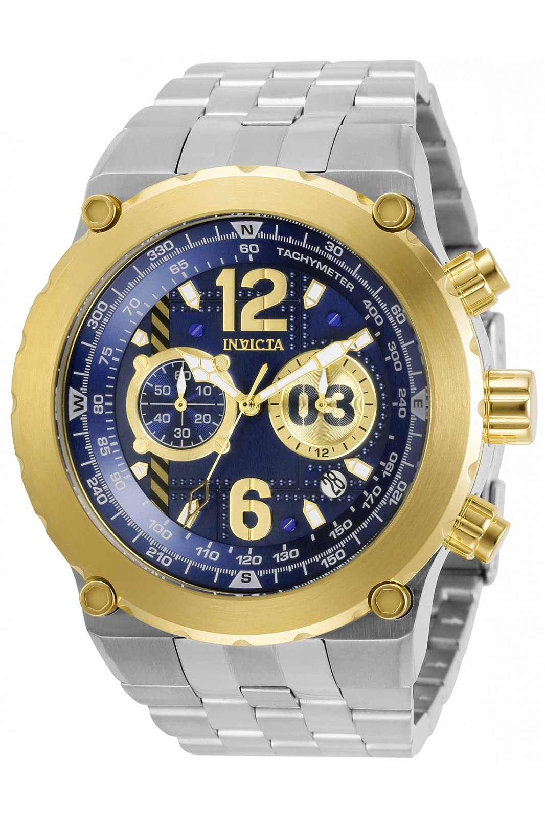 

Invicta Aviator Quartz Watch Silver Quartz Men s 31594, Silver, Watch.