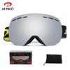 Frameless Double-Layer Anti-Fog Ski Goggles for Myopia - Windproof & Snowproof Spherical Design