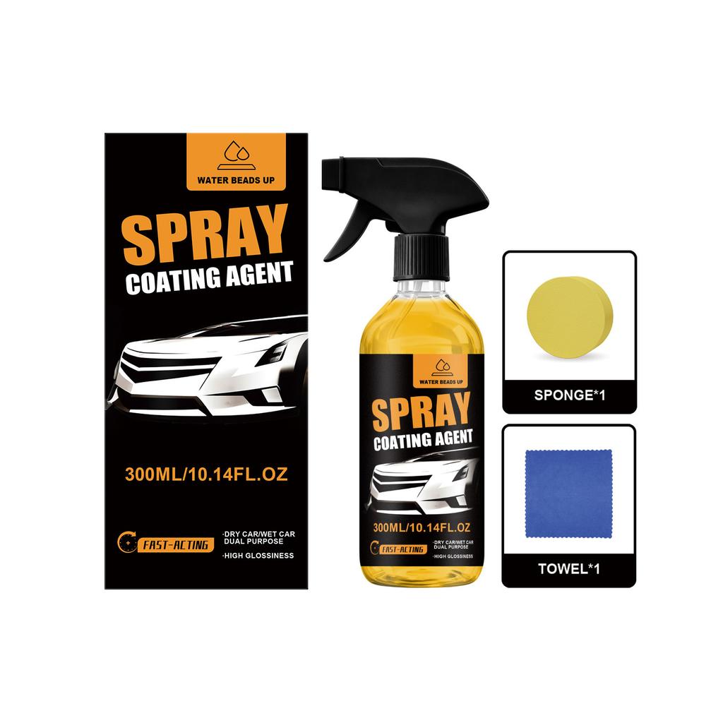 Car Paint Sealant Spray Kit Wet Dry Application Ceramic Coating Gloss Care Spot Repair Water Spot Removal High Gloss Protection Family Pack