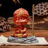 For Black Mythology Sun Figure Statue Sculpture Monkey King Desktop Ornament with Golden Cudgel 2024 Car Dashboard Decor