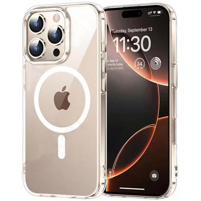 Magnetisch Hoesje Voor iPhone 16 15 14 13 11 Pro Max Plus XS Max XR 7 8 Plus Kristalhelder Beschermend met Magsafe Transparante Cover