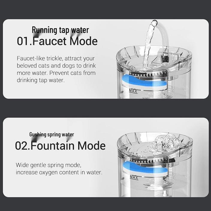 Automatic Pet Water Fountain with Filtration – Smart Flow Dispenser for Cats and Dogs