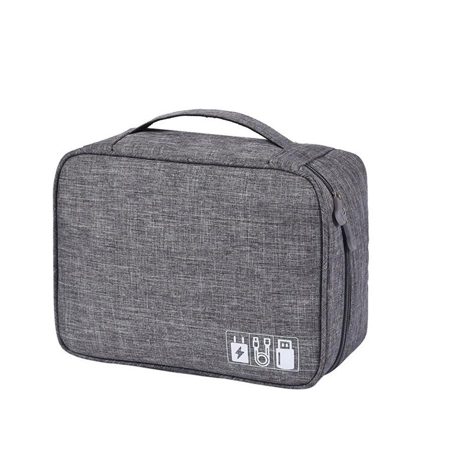 

Travel Cable storage bag Portable waterproof Digital electronic storage bag USB data cable charger plug storage cable storagebag серый