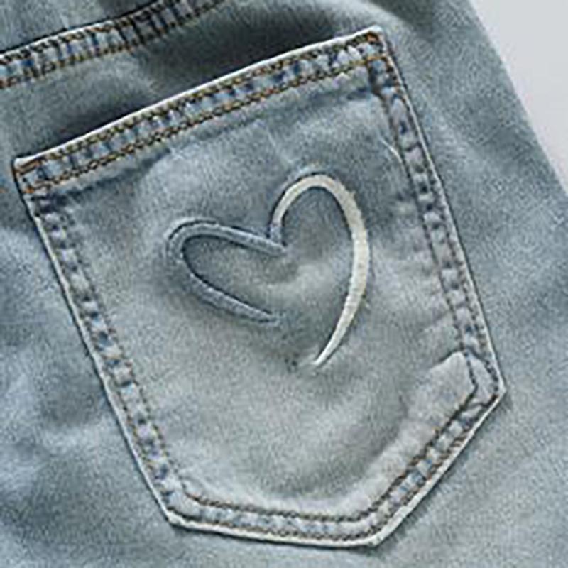 Summer Thin Girl Jeans Simple Versatile Children's Pants Loose Wide Legs Straight Tube