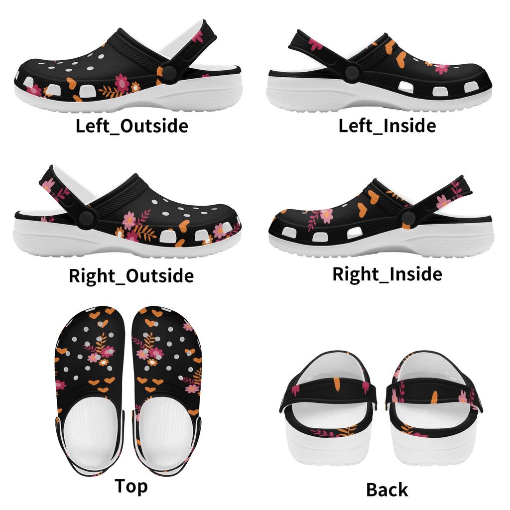 Summer Print EVA Casual Clogs for Women Men Ventilated Breathable Slip On Soft Sole Shoes Summer Sandals Daily Comfort Wear