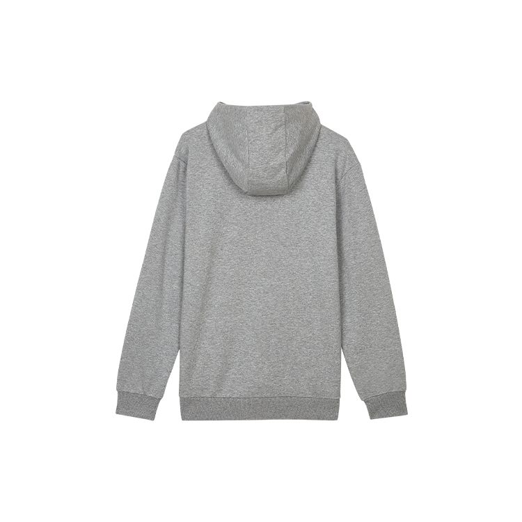 Skechers Letter Print Knitted Pullover Hoodie Unisex Hoodies Light-Gray L321U200-004F
