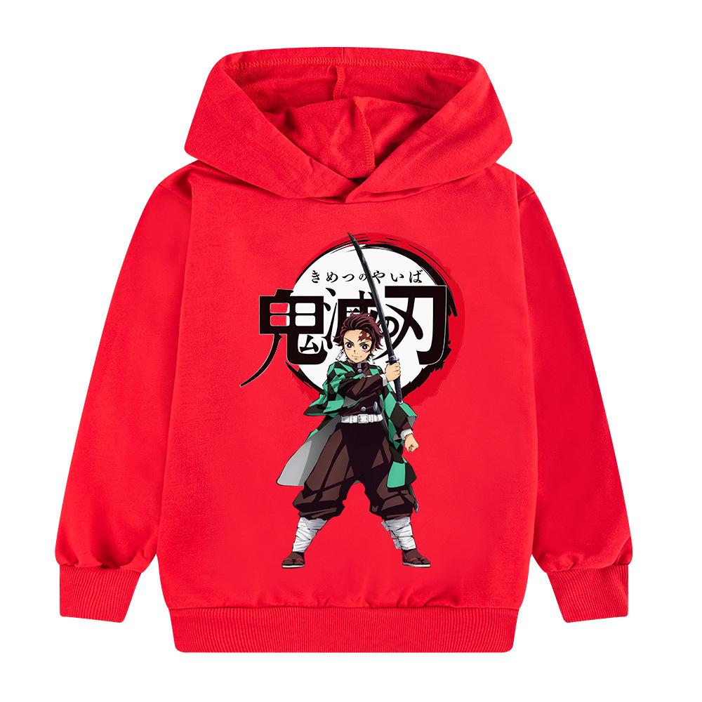Cool Children's Clothes From The Japanese Anime Demon Slayer Renautumn Winter Outdoor Girls' Boys' Clothes