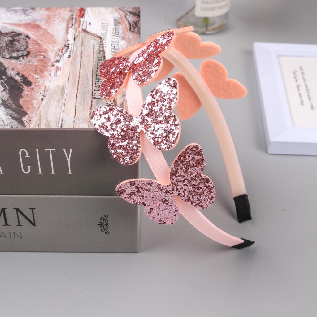1PC Butterfly Headbands for Girls Cute Glitter Butterfly Hairbands Children Kids Hair Accessories