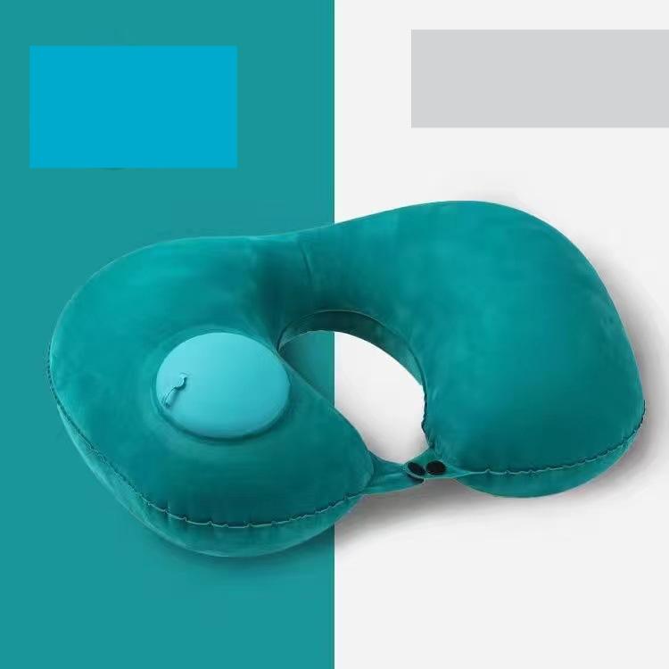 

Надувная подушка для путешествий TPU прессованная надувная U-образная подушка для путешествий на открытом воздухе портативная подушка для хранения подушка для шеи для путешествий Sambo зелёный