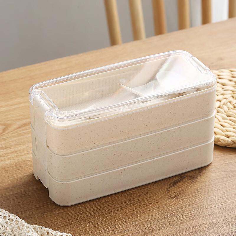 Ruhan Wheat Straw 3-Layer Bento Lunch Box