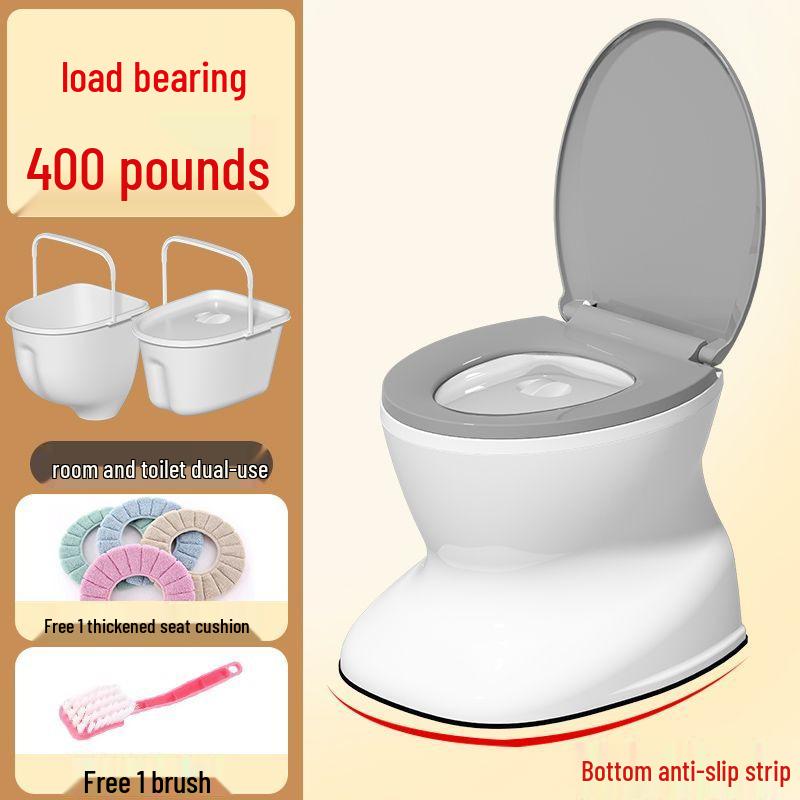 Portable Anti-Odor Toilet Seat for Elderly and Adults