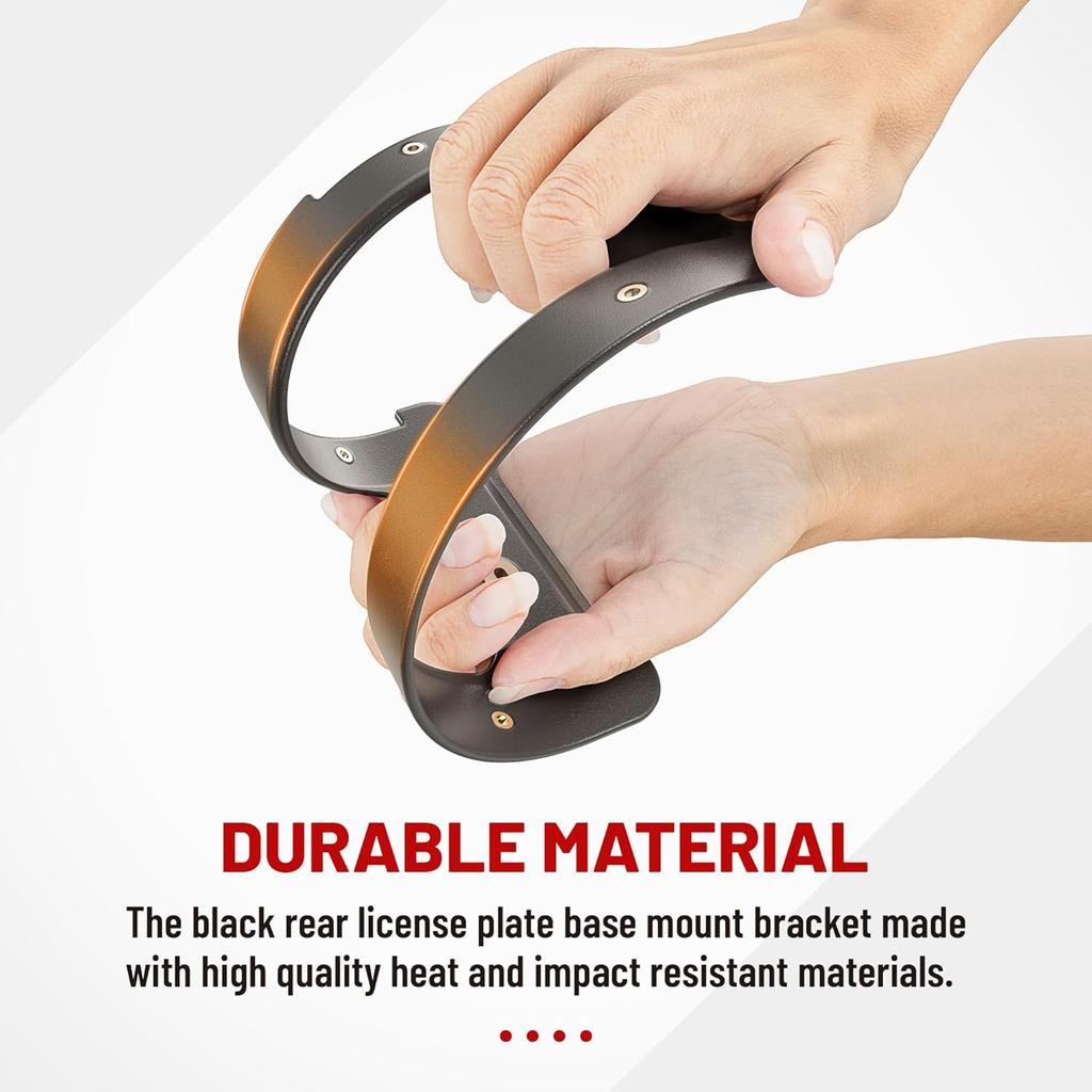 RED WOLF Rear License Plate Frame Bracket Holder Mount Fit For 2005- BMW 1/2/ 3/5 / 6/ X Series, 328I 323I 528I M3, 2002- Mini Cooper 51187160607 &