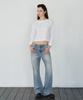 CITTA Waffle Semi Crop T-Shirt_Ctt3003(White)