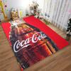 "Red Carpet with Coca-Cola Bottle Print for Home Decoration" Suitable for Use As an Anti-slip for Living Room Bedroom Sofas