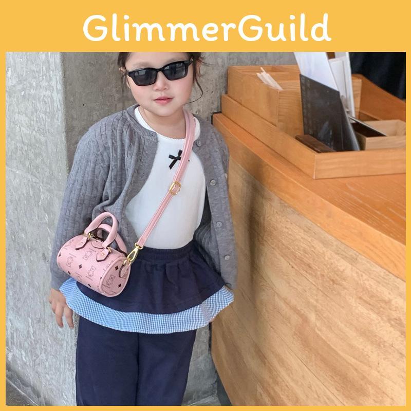 Bear Unisex Print Shoulder Bag  Boys  Girls Korean  Style Stylish Handbag Mini