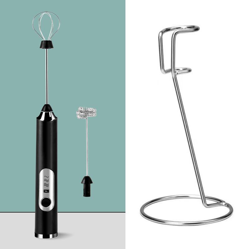 Wiederaufladbarer Elektrischer Milchaufschäumer & Eierrührer - Kabelloser Mixer für Kaffee & Proteinshakes