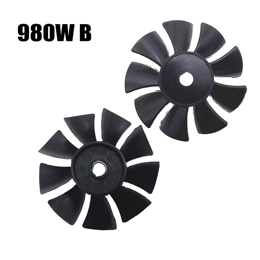 1100W Fan Blade 980W Black Cooling Fan Direct Connected