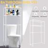 3 Tier Over Bathroom Storage Rack Solid Anti-rust Non-slip Toilet Storage Rack Laundry Washing Machine Space Saver