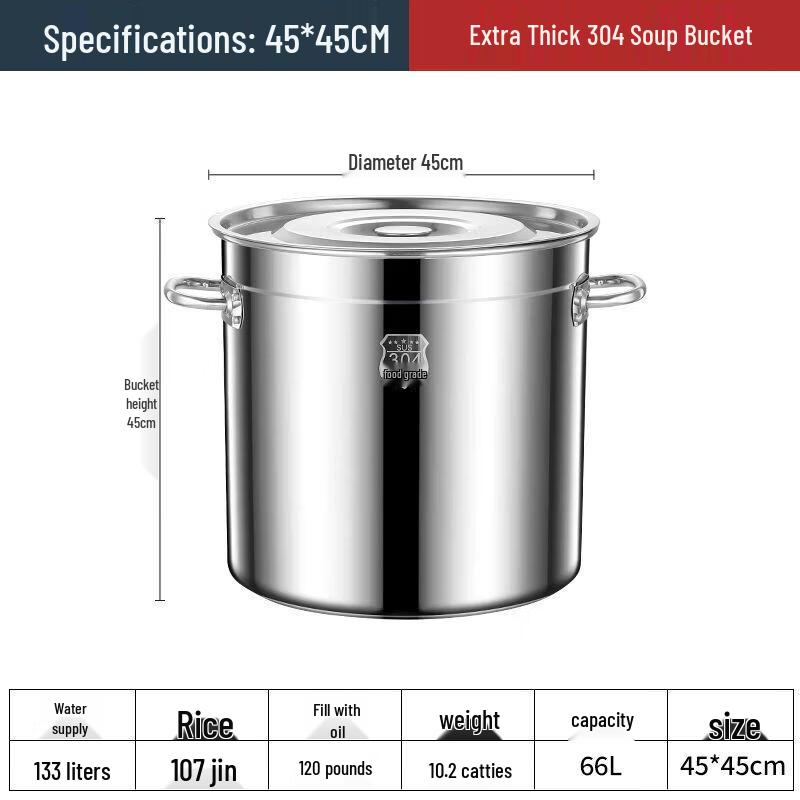 Zhi Shi Stainless Steel Large Capacity Stockpot