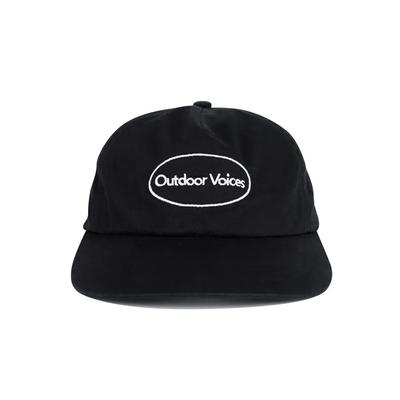 OVALES LOGO 5-Panel-Kappe (SCHWARZ)