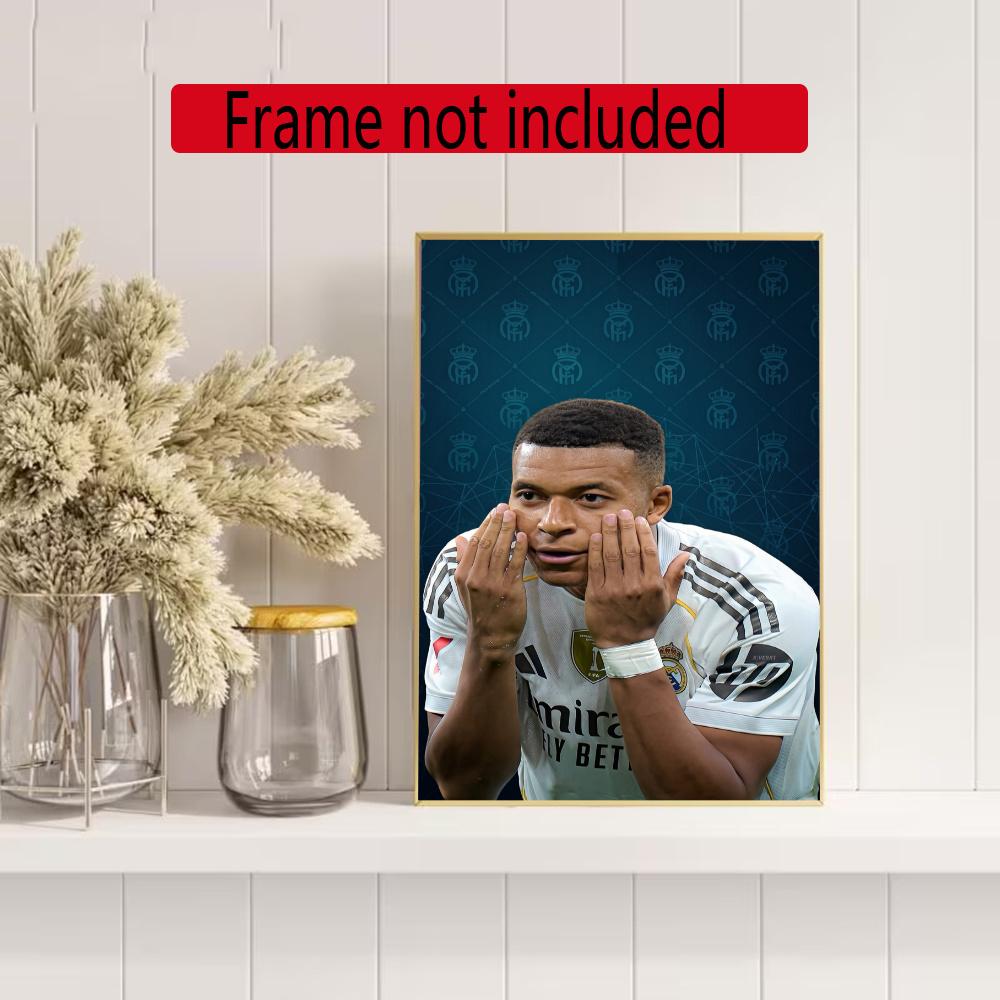 Mbappe 5D Diy Diamond Painting Round Diamond Diy Frameless Holiday Artwork Suitable For Home Office Wall Decoration