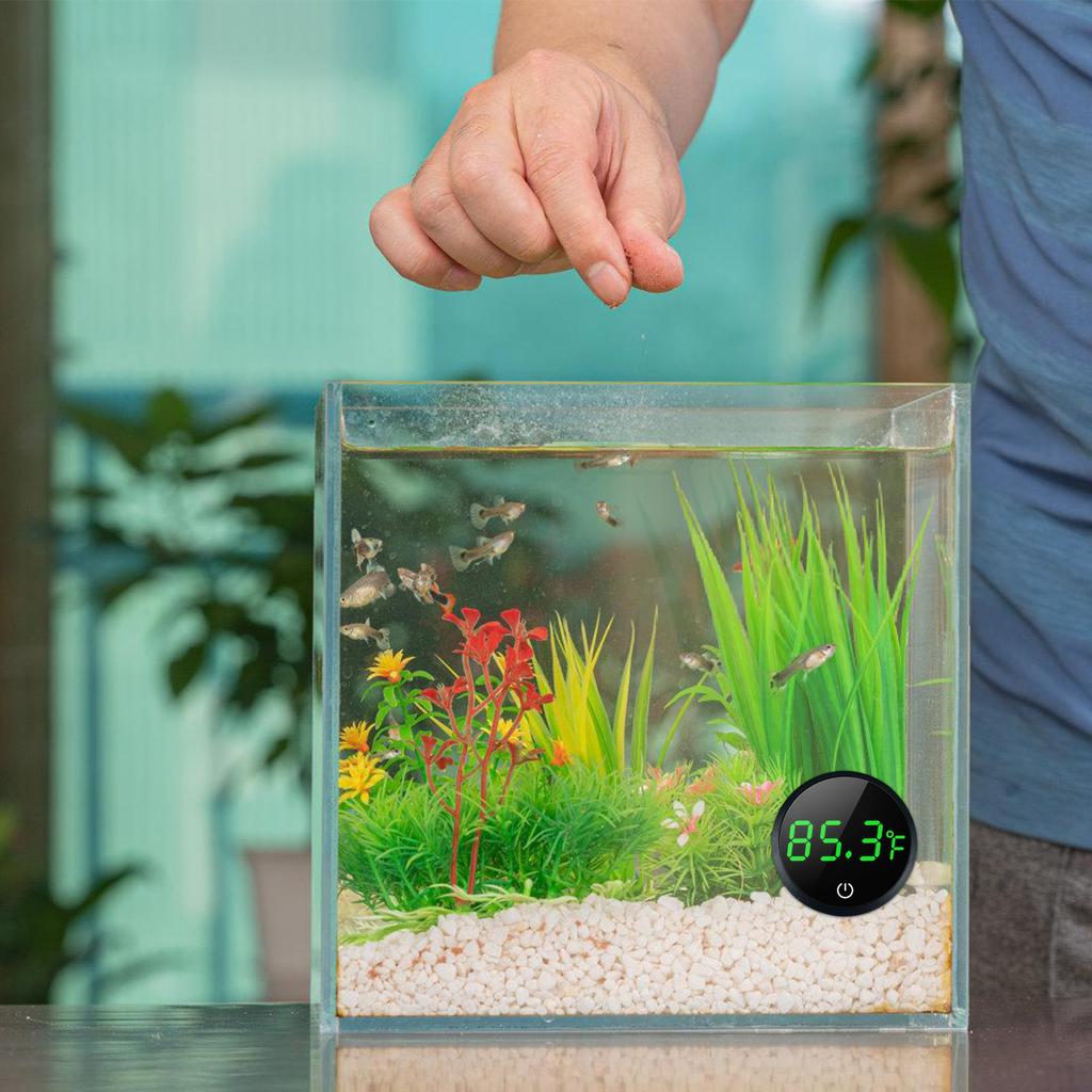 Elektrický teploměr Fishtanks s přesným/Celsiovým displejem pro akvária Ukazatel sledování teploty pro stanoviště ryb