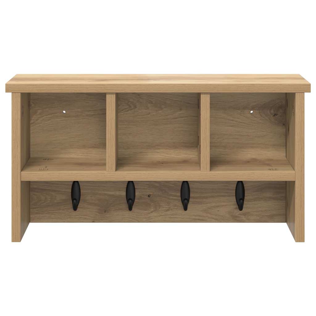 Wall Mounted Nightstand Artisan Oak 50 x 16 x 26 cm