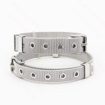 Edelstahlarmband Europäische und amerikanische Titanstahlarmband-Accessoires Mode-Mesh-Armband Paar Edelstahlarmband-Accessoires