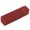 5 Pcs Empty Lip Gloss Tubes Rubber Paint Frosted Texture Refillable Rectangular Lip Balm Bottles Red