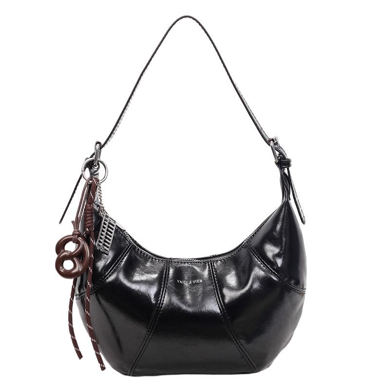 Autumn/Winter 2025 Minimalist Large Capacity Shoulder Bag - Casual Crossbody Dumpling Design