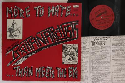 LP Record NICK TOCZEK'S BRITANARCHISTS, BURIA - More To Hate...than Meets The Eye ACR001 MARTYRHATE RECO 1986 UK Reggae, Ska & Dub Used